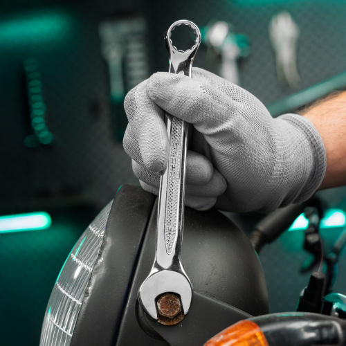 Ключ комбинированный, 15 мм, CrV, антислип Stels по ценам производителя в Казани с доставкой по всей России