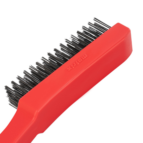 Щетка зачистная пятирядная, закаленная прямая проволока с пластиковой ручкой Matrix по ценам производителя в Казани с доставкой по всей России