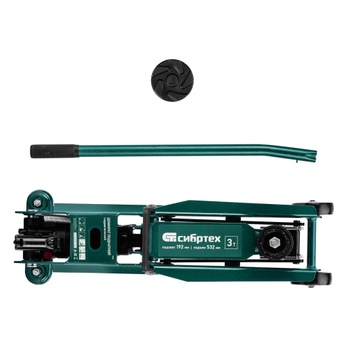 Домкрат гидравлический подкатной, 3 т, 192-532 мм, SUV Сибртех по ценам производителя в Казани с доставкой по всей России