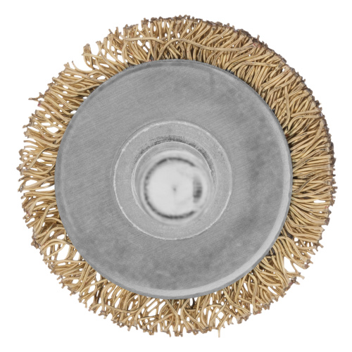 Щетка для дрели, 30 мм, плоская со шпилькой, латунированная витая проволока Matrix по ценам производителя в Казани с доставкой по всей России