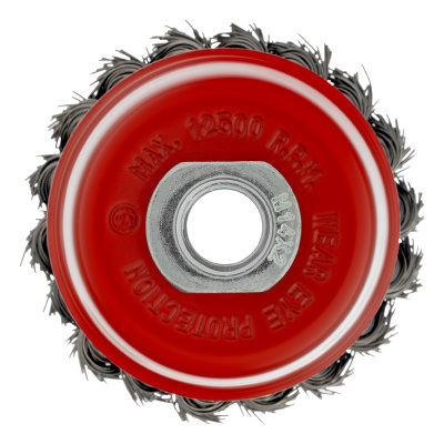 Щетка для УШМ, 75 мм, М14, "чашка", крученая проволока 0.5 мм Matrix по ценам производителя в Казани с доставкой по всей России