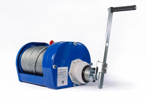 Лебедка ручная барабанная с тросом 3000кг  40м с храповым механизмом TOR JHW по ценам производителя в Казани с доставкой по всей России