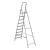 Стремянка, 9 ступеней, алюминиевая, Сибртех купить в Москве с доставкой по всей России | ProtosMarket.ru
