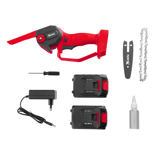 Цепная мини-пила аккумуляторная, MCS-100, шина 100 мм, Li-Ion, 20 В MTX по ценам производителя в Казани с доставкой по всей России