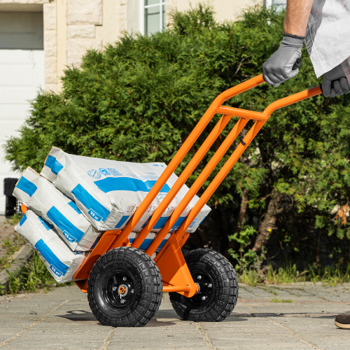 Тележка ручная 2-х колесная, облегченная, г/п 150кг, откидная платформа 430х355мм Сибртех по ценам производителя в Казани с доставкой по всей России