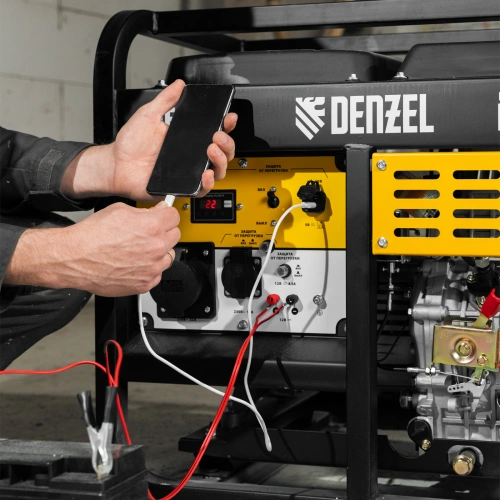 Генератор дизельный DES-55, 5,5 кВт, 230 В, 11 л, ручной стартер Denzel купить в Москве с доставкой по всей России | ProtosMarket.ru