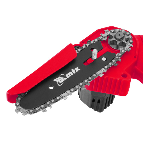 Цепная мини-пила аккумуляторная, MCS-100, шина 100 мм, Li-Ion, 20 В MTX по ценам производителя в Казани с доставкой по всей России