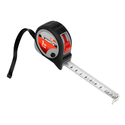 Рулетка Continuous fixation,3 м х 16 мм,двухкомпонентный корпус,плавная фиксация Matrix по ценам производителя в Казани с доставкой по всей России