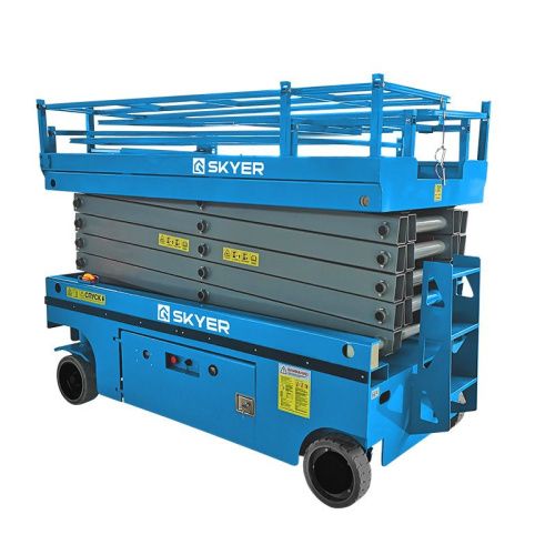 Самоходный ножничный подъемник с выдвижной платформой SKYER PL1435 купить в Москве с доставкой по всей России | ProtosMarket.ru
