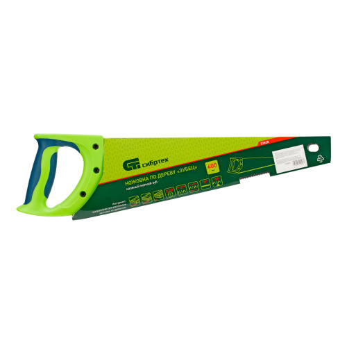 Ножовка по дереву"Зубец" для точных пильных работ, 400 мм, каленый зуб 2D, 14 TPI, двухкомпонентная рукоятка Сибртех купить в Москве с доставкой по всей России | ProtosMarket.ru