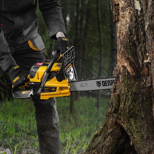 Пила цепная бензиновая DS-5218, шина 45 см, 52 см3, 3 л.с, шаг 0,325, паз 1,5 мм, 72 звена Denzel купить в Москве с доставкой по всей России | ProtosMarket.ru