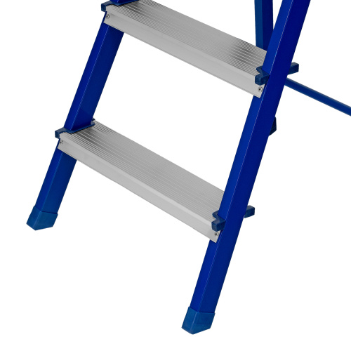 Стремянка, 4 ступени, стальной профиль, алюминиевые ступени Сибртех купить в Москве с доставкой по всей России | ProtosMarket.ru