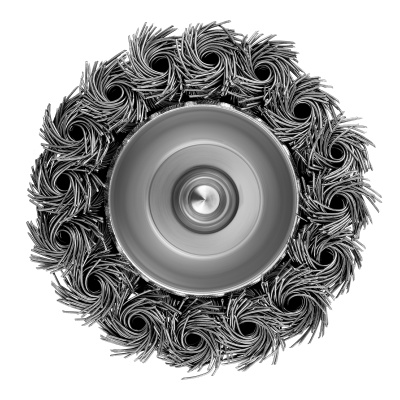 Щетка для дрели, 65 мм, "чашка" со шпилькой, крученая металлическая проволока Matrix по ценам производителя в Казани с доставкой по всей России