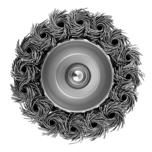 Щетка для дрели, 65 мм, "чашка" со шпилькой, крученая металлическая проволока Matrix по ценам производителя в Казани с доставкой по всей России