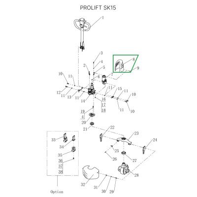 Кожух гидроцилиндра для тележек SK15 купить в Москве с доставкой по всей России | ProtosMarket.ru