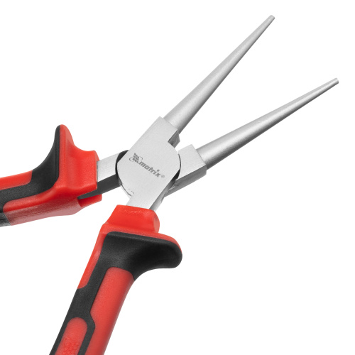 Круглогубцы Nickel, 160 мм, никелированные, двухкомпонентные рукоятки Matrix купить в Москве с доставкой по всей России | ProtosMarket.ru