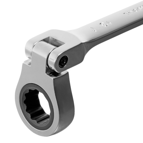 Ключ комбинированный трещоточный, 13 мм, CrV, шарнирный, зеркальный хром Matrix Professional купить в Москве с доставкой по всей России | ProtosMarket.ru