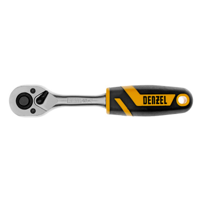 Ключ-трещотка 1/4", 90 зубьев, с быстрым сбросом, CrV Denzel купить в Москве с доставкой по всей России | ProtosMarket.ru