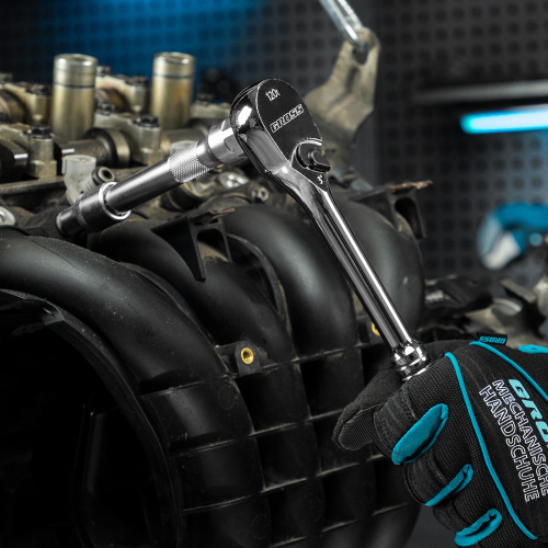 Ключ-трещотка 1/2", CrV, 120 зубьев, цельнометаллический, хром Gross купить в Москве с доставкой по всей России | ProtosMarket.ru