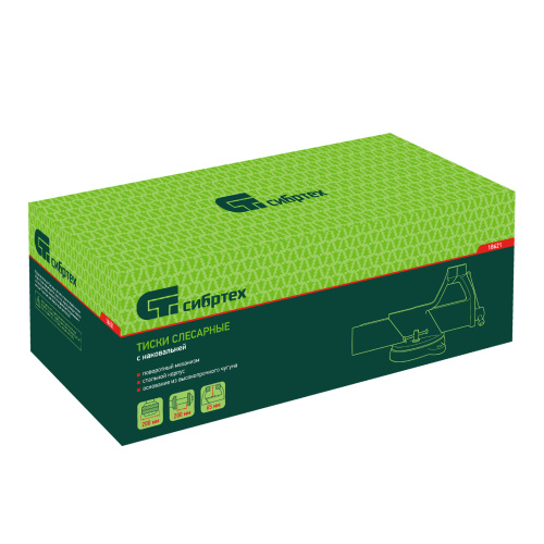 Тиски слесарные, 200 мм, стальные, поворотные Сибртех купить в Москве с доставкой по всей России | ProtosMarket.ru