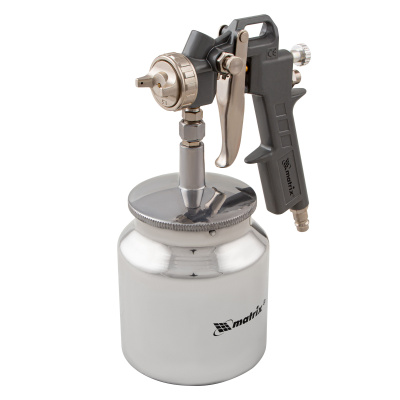 Краскораспылитель пневматический с нижним бачком V 0.75 л, сопло D 1.2, 1.5 и 1.8 мм Matrix купить в Москве с доставкой по всей России | ProtosMarket.ru