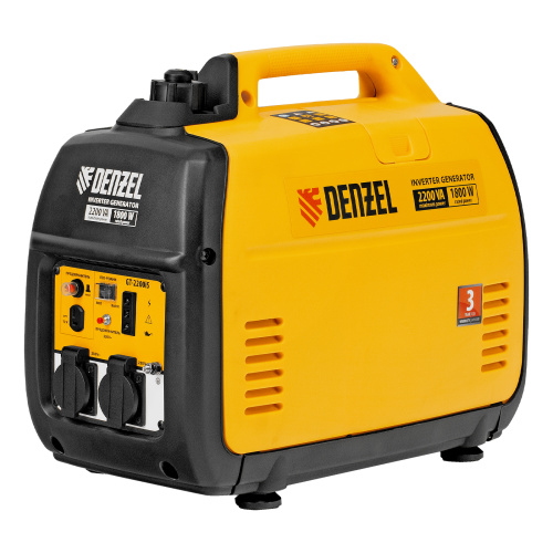 Генератор инверторный GT-2200iS, 2.2 кВт, 230 В, бак 4 л, закрытый корпус, ручной старт Denzel купить в Москве с доставкой по всей России | ProtosMarket.ru
