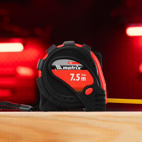 Рулетка Status Magnet 3 fixations,7,5 м х 25 мм,обрезиненный корпус,зацеп с магнитом Matrix по ценам производителя в Казани с доставкой по всей России