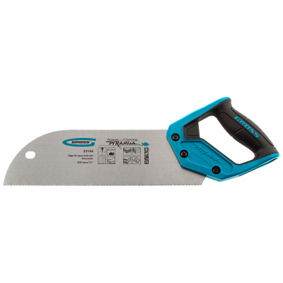 Пила для фанеры с запилом Piranha, 300 мм/12", 11-12 TPI, каленый зуб 3D, двухкомпонентная рукоятка Gross купить в Москве с доставкой по всей России | ProtosMarket.ru