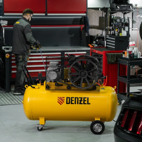 Компрессор воздушный рем. привод BCV 5500-T/270, 5,5 кВт, 270 литров, 850 л/мин Denzel купить в Москве с доставкой по всей России | ProtosMarket.ru