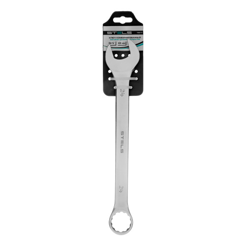 Ключ комбинированный, 24 мм, CrV, матовый хром Stels купить в Москве с доставкой по всей России | ProtosMarket.ru