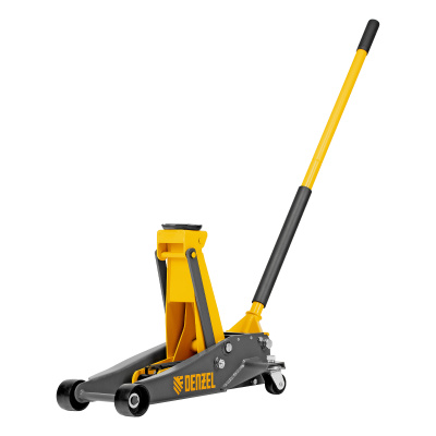 Домкрат гидравлический подкатной, 3 т, 125-470 мм, быстрый подъем, проф. Denzel по ценам производителя в Казани с доставкой по всей России