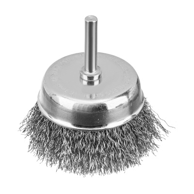 Набор щеток для дрели, 2 Плоские 50-75мм, 3 Чашки 25-50-75мм, шпилька,  нерж.вит. проволока Denzel по ценам производителя в Казани с доставкой по всей России