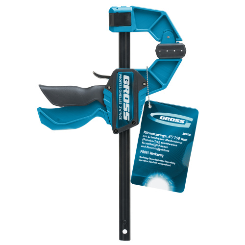 Струбцина реечная, быстрозажимная, пистолетного типа, пошаговый механизм, пластиковый корпус, 150 мм Gross купить в Москве с доставкой по всей России | ProtosMarket.ru