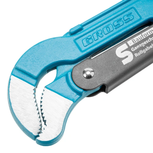 Ключ трубный рычажный 2, №3, цельнокованый, CrV, тип "S" Gross купить в Москве с доставкой по всей России | ProtosMarket.ru