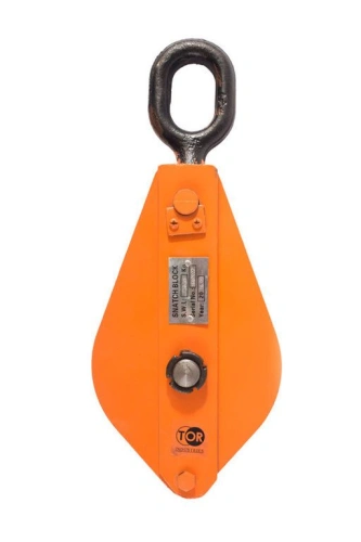 Блок монтажный однорольный с ушком TOR 1 т с откидной щекой (K) купить в Москве с доставкой по всей России | ProtosMarket.ru