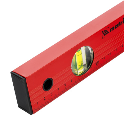 Уровень алюминиевый, 400 мм, 3 глазка, красный, линейка Matrix по ценам производителя в Казани с доставкой по всей России