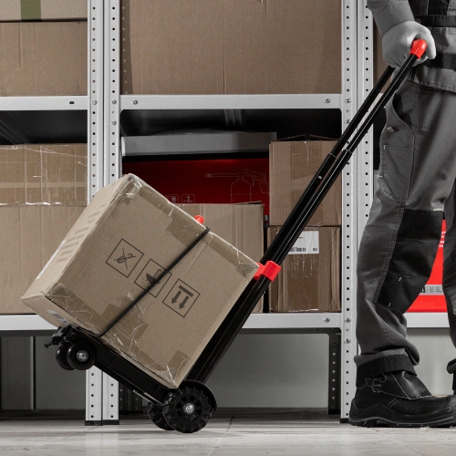 Тележка хозяйственная, складная, 4 колесная, грузоподъемность 40 кг Matrix по ценам производителя в Казани с доставкой по всей России