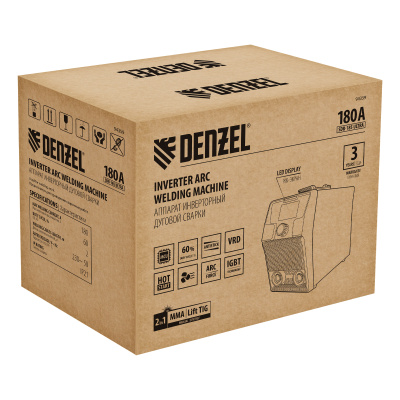 Аппарат инвертор. дуговой сварки SDR-185 Ultra, 180 А, ПВ 60% Denzel по ценам производителя в Казани с доставкой по всей России