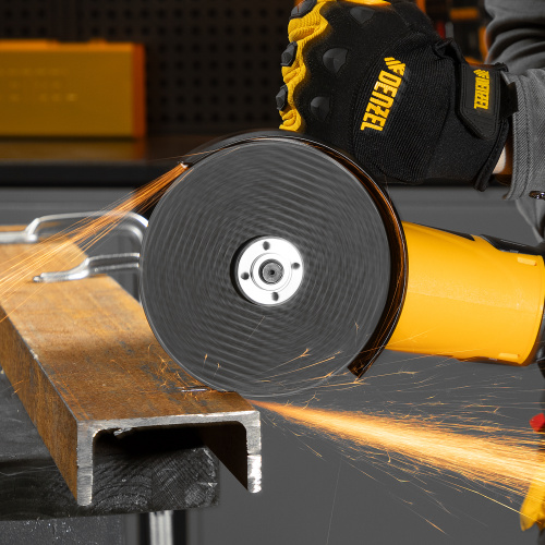 Машина шлифовальная угловая AG150-1500, 1500 Вт, 150 мм, 8500 об/мин Denzel купить в Москве с доставкой по всей России | ProtosMarket.ru