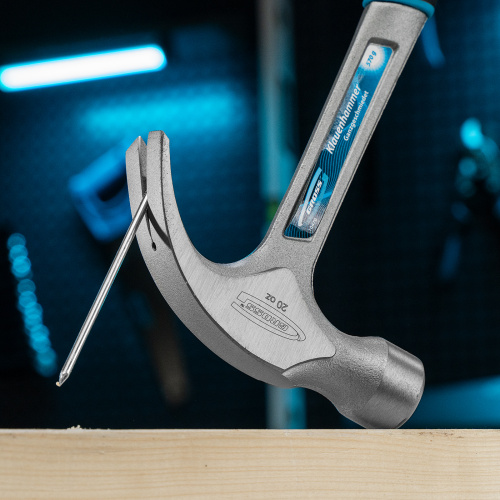 Молоток-гвоздодер, 570 г, цельнокованый, трехкомпонентная рукоятка Gross купить в Москве с доставкой по всей России | ProtosMarket.ru