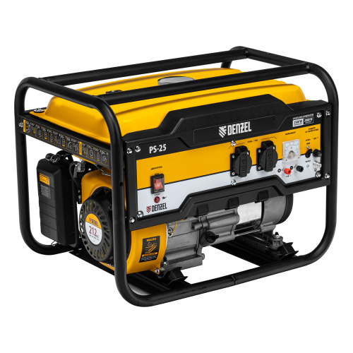 Генератор бензиновый PS 25, 2.5 кВт, 230 В, 15 л, ручной стартер Denzel купить в Москве с доставкой по всей России | ProtosMarket.ru