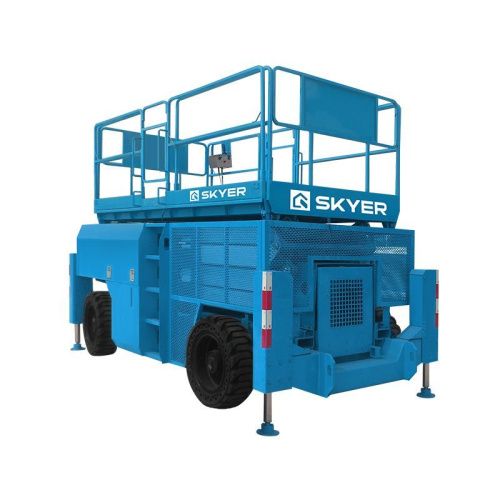 Подъемник самоходный дизельный ножничный с выдвижными платформами SKYER DPL1868 купить в Москве с доставкой по всей России | ProtosMarket.ru