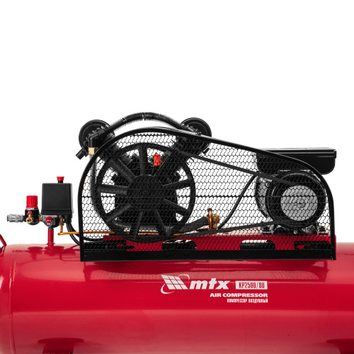 Компрессор воздушный ременный привод КР2500/80, 2,5 кВт, 80 литров, 420 л/мин МТХ купить в Москве с доставкой по всей России | ProtosMarket.ru