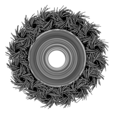 Щетка для УШМ, 65 мм, М14, "чашка", крученая проволока 0.5 мм Matrix по ценам производителя в Казани с доставкой по всей России