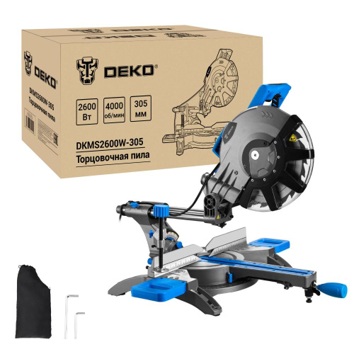 Торцовочная пила DEKO DKMS2600W-305 Laser купить в Москве с доставкой по всей России | ProtosMarket.ru
