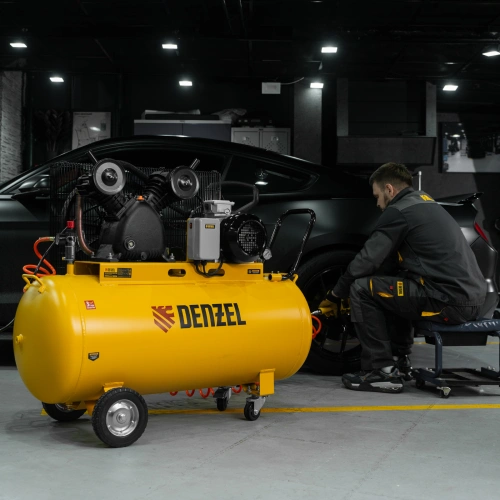 Компрессор воздушный рем. привод BCV 4000-T/200, 4,0 кВт, 200 литров, 690 л/мин Denzel по ценам производителя в Казани с доставкой по всей России