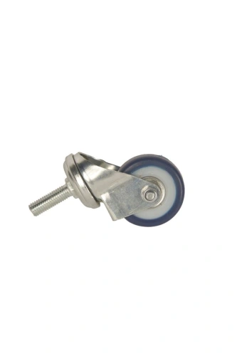 Колесо аппаратное поворотное SCtv 25 50 мм с болтом (синяя резина) купить в Москве с доставкой по всей России | ProtosMarket.ru