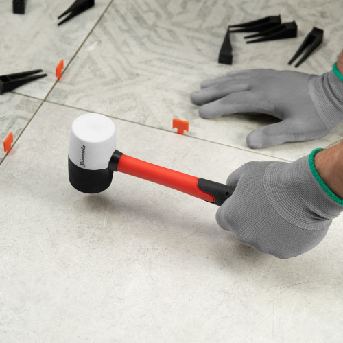 Киянка резиновая, 225 г, черно-белая резина, фибергласовая рукоятка Matrix купить в Москве с доставкой по всей России | ProtosMarket.ru