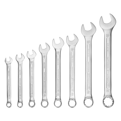 Набор ключей комбинированных 8-19 мм, 8 шт, CrV, холодный штамп Gross купить в Москве с доставкой по всей России | ProtosMarket.ru