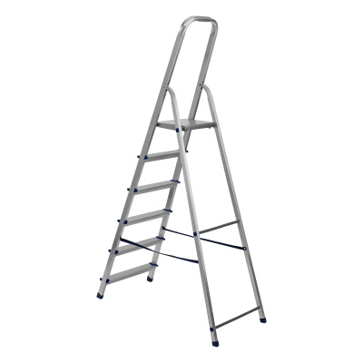Стремянка, 6 ступеней, алюминиевая, Сибртех купить в Москве с доставкой по всей России | ProtosMarket.ru